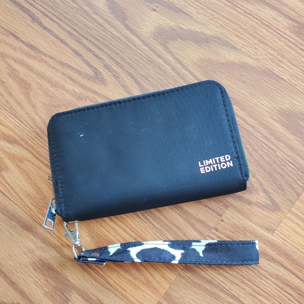 Wallet Clutch Cow print wrist strap
